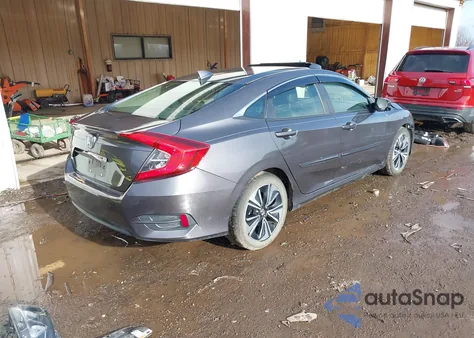 2018 Honda Civic Ex z USA, uszkodzony, nr VIN JHMFC1F85JX014701